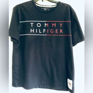 Tommy Hilfiger Navy T-shirt with White & Red Logo